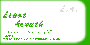 lipot armuth business card